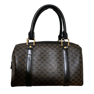 Sac Céline Macadam Boston Vintage – Toile Monogram & Cuir Noir