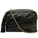 Sac Chanel Vintage Camera Bag Noir – Cuir Agneau – Pompon – 1986