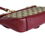 Sac Gucci Marmont GG Supreme Beige & Rouge – Chaîne Dorée – Authentifié