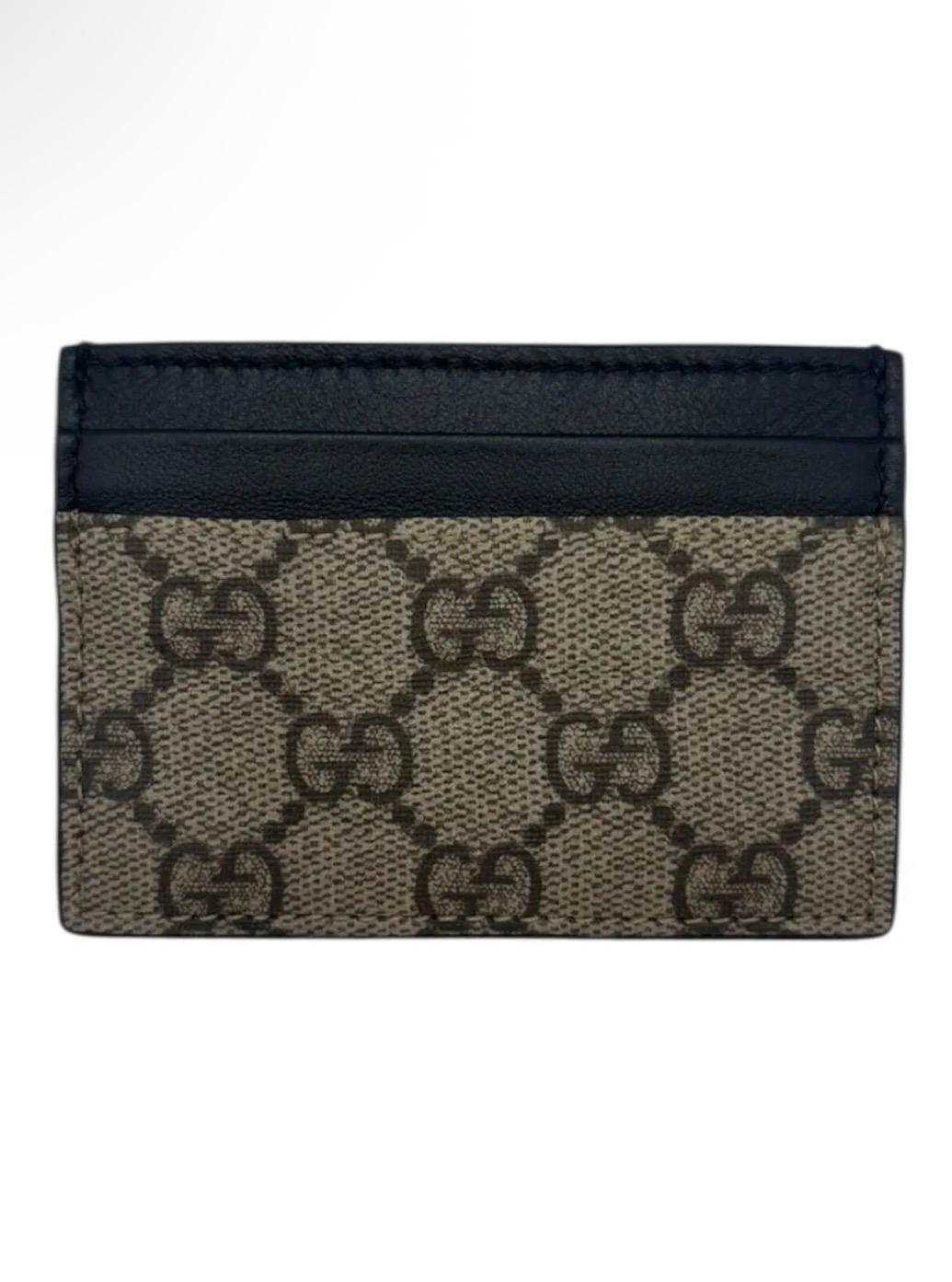 Porte-cartes GG Supreme Gucci – Toile Monogram & Cuir