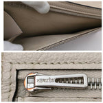 Portefeuille Hermès Béarn Autruche Beige - Vintage