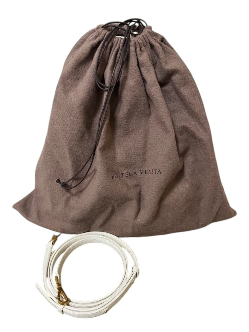 Bottega Veneta Swoop Bag Blanc Cuir Matelassé