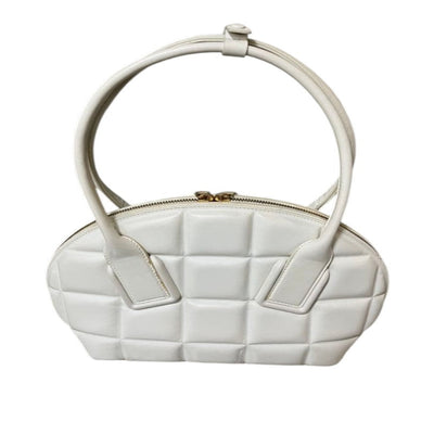 Bottega Veneta Swoop Bag Blanc Cuir Matelassé