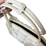Bottega Veneta Swoop Bag Blanc Cuir Matelassé