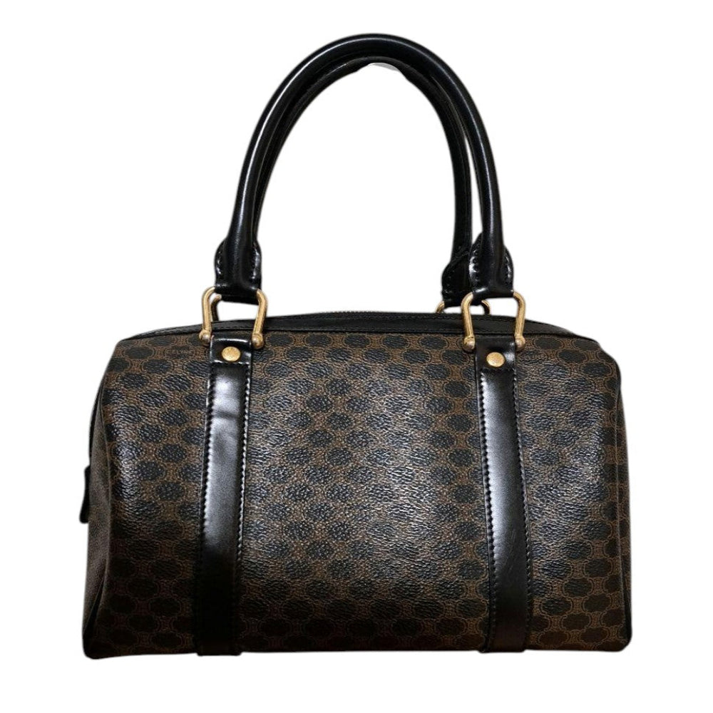 Sac Céline Macadam Boston Vintage – Toile Monogram & Cuir Noir