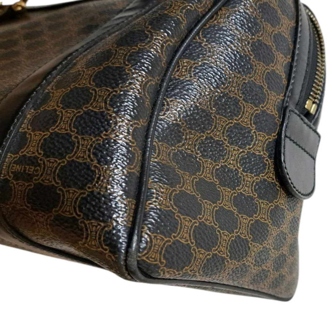 Sac Céline Macadam Boston Vintage – Toile Monogram & Cuir Noir