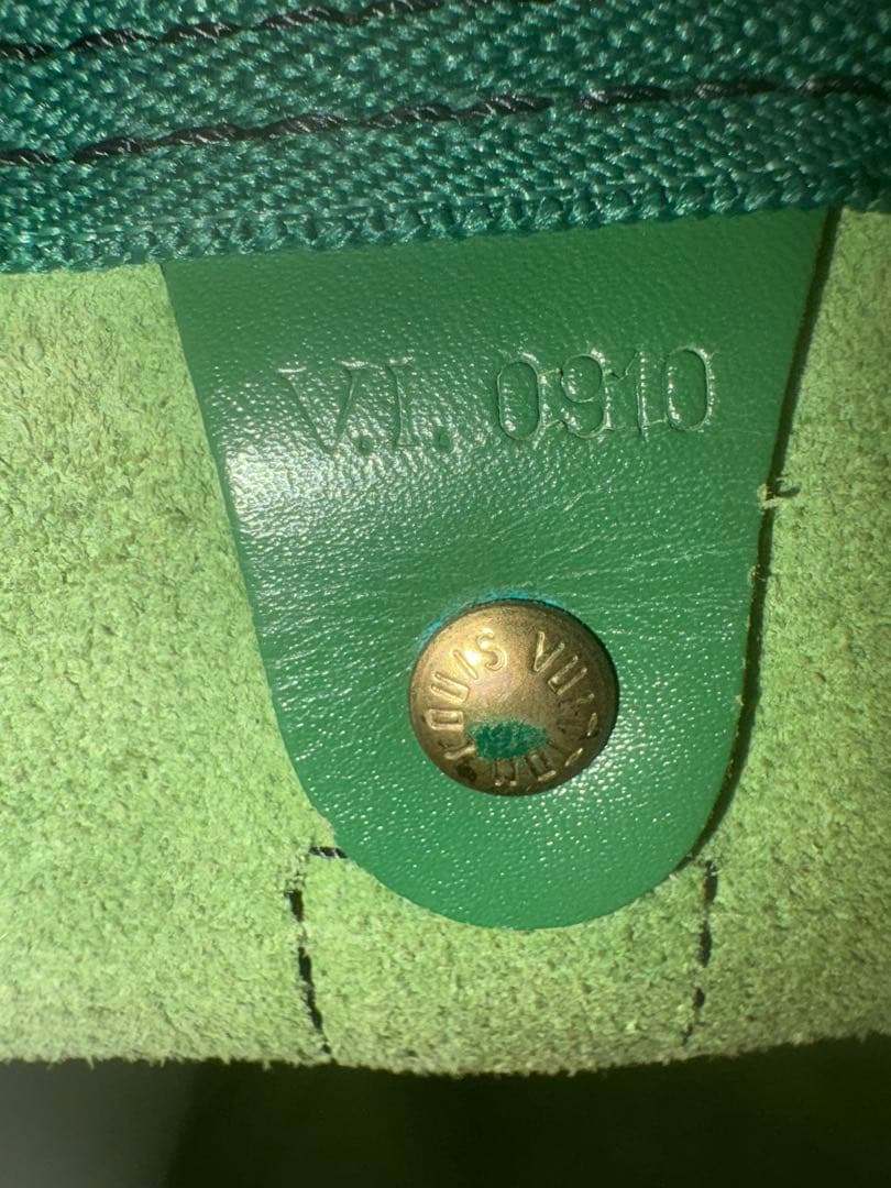 KEEPALL 60 CUIR EPI VERT + DUST + CERTIFICAT