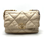 Sac Chanel 19 Cuir Métallisé Doré – Chaîne Multimétal – 2021